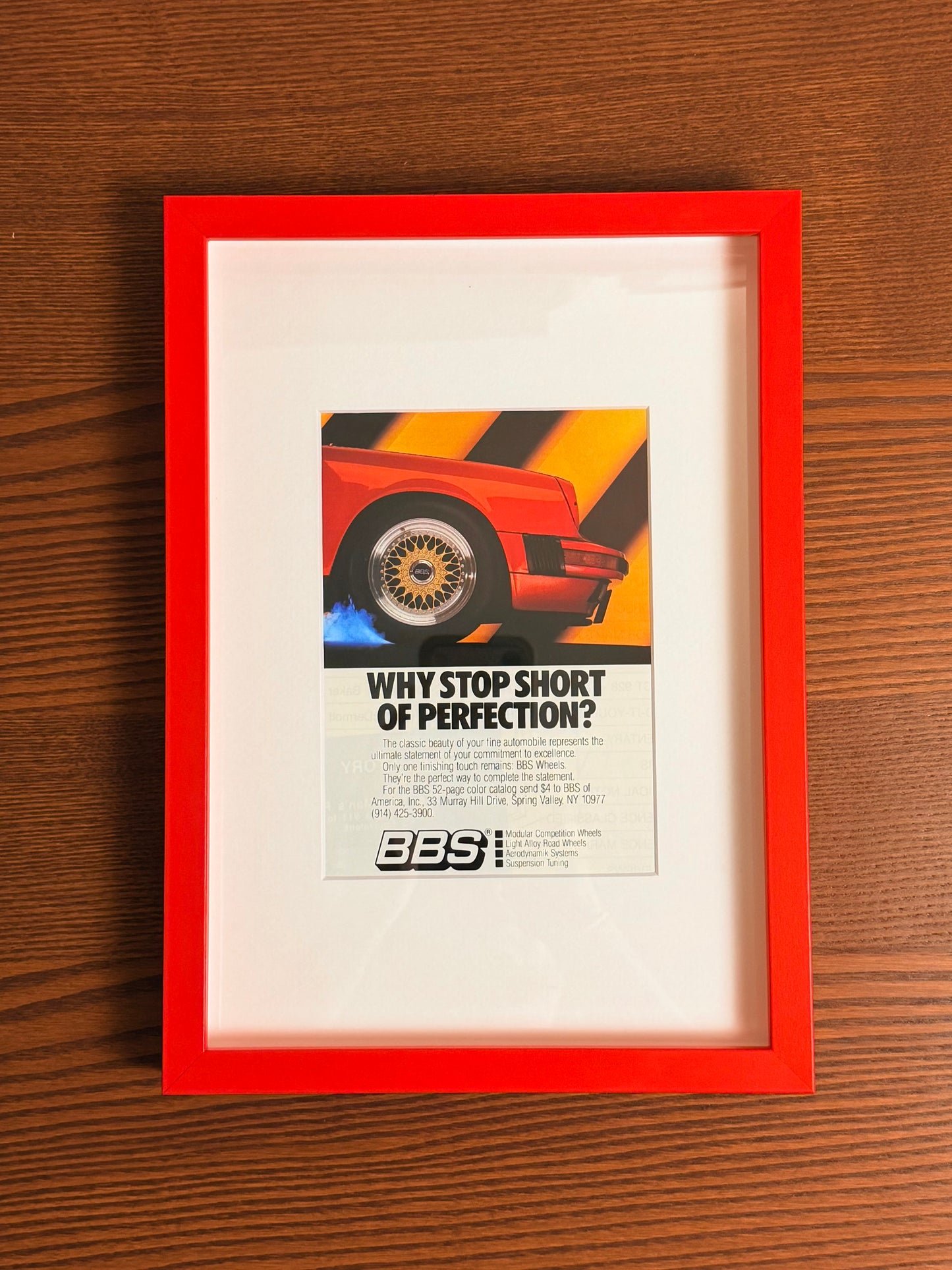 Original BBS Porsche 911 Advert - 1990