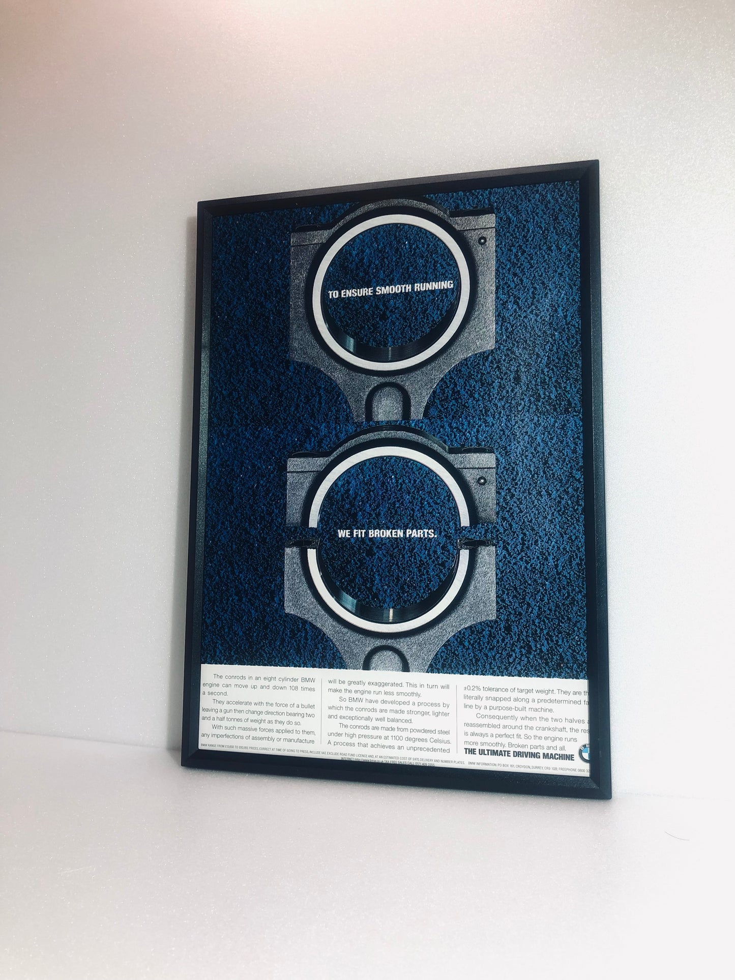 Original Rare BMW Conrods Advert - 1980s