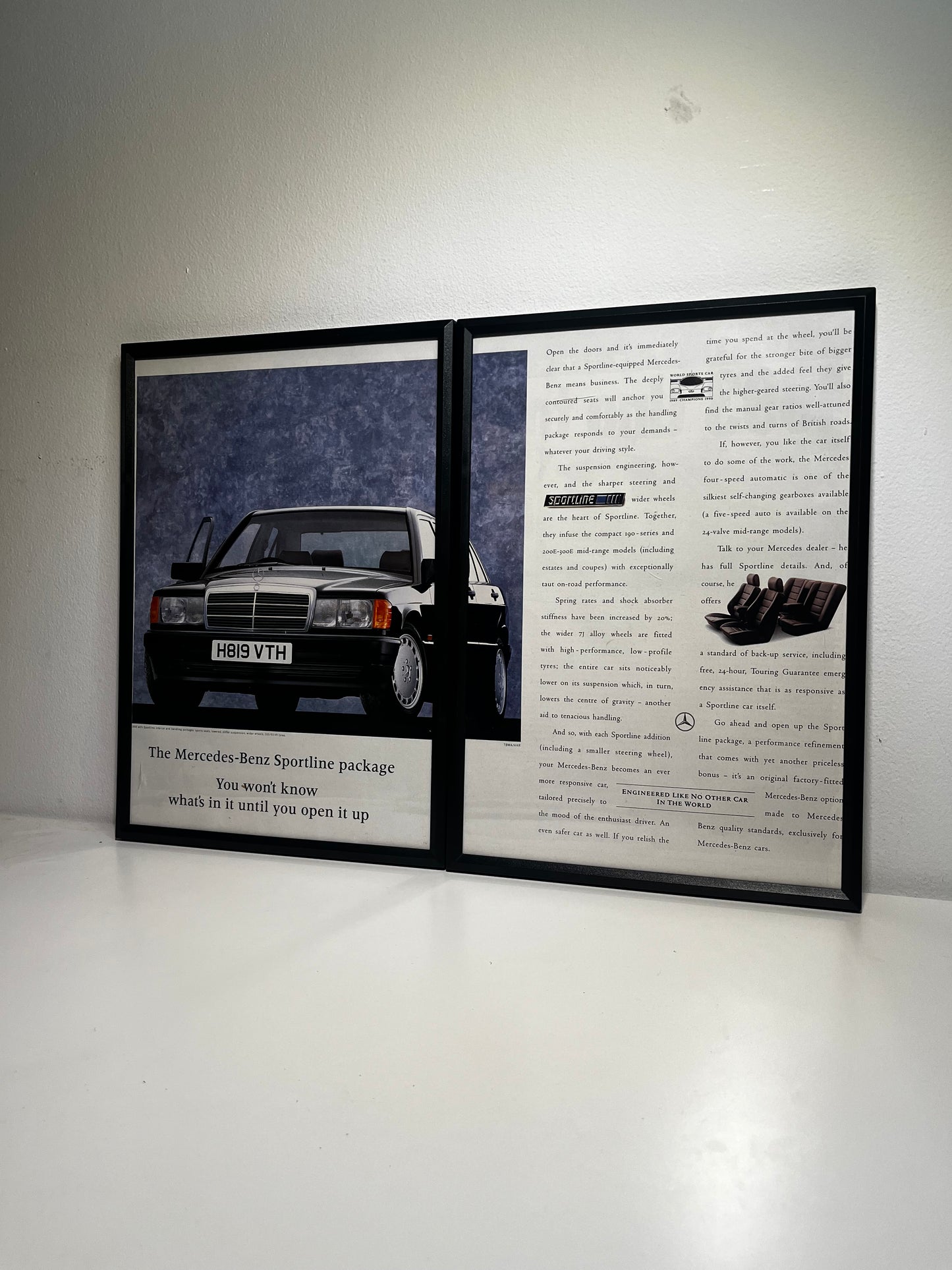 Original Mercedes 190 Sportline Advert - 1990s