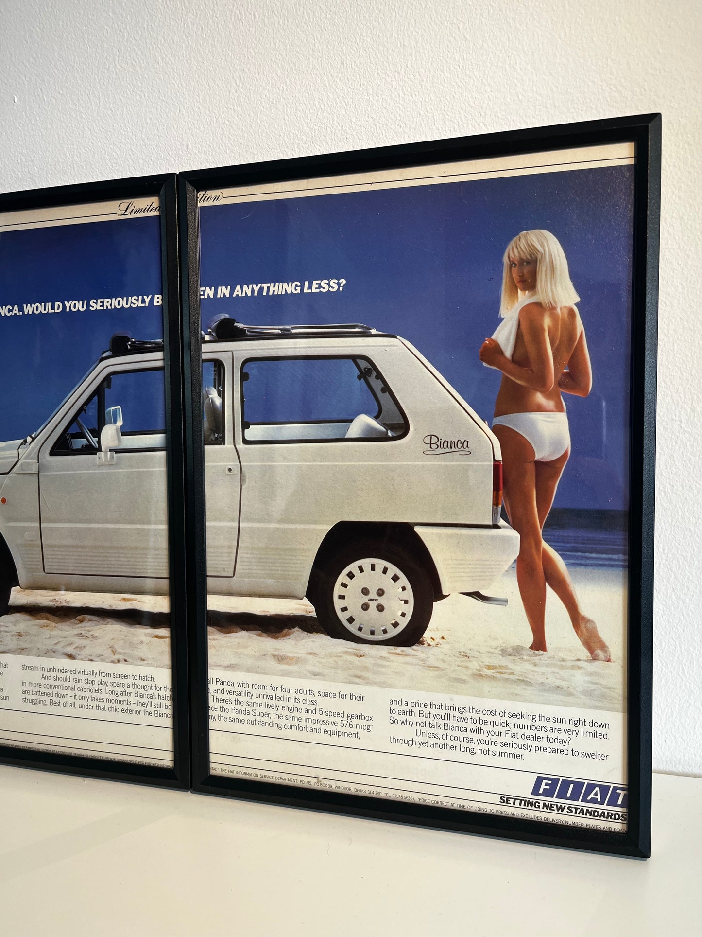RARE Original Fiat Bianca Advert - 1990s