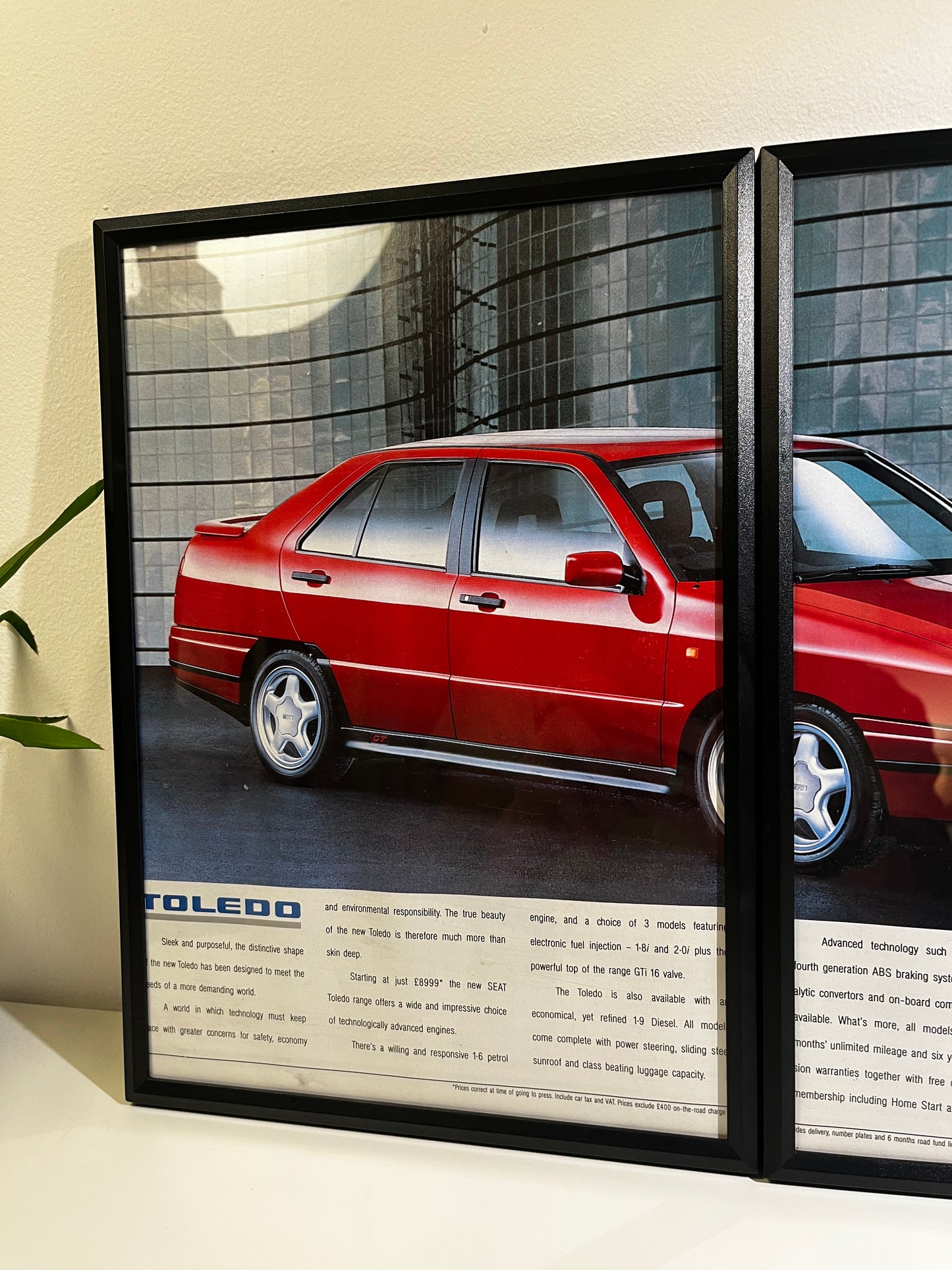 RARE Original Seat Toledo GT Advert - 1990s