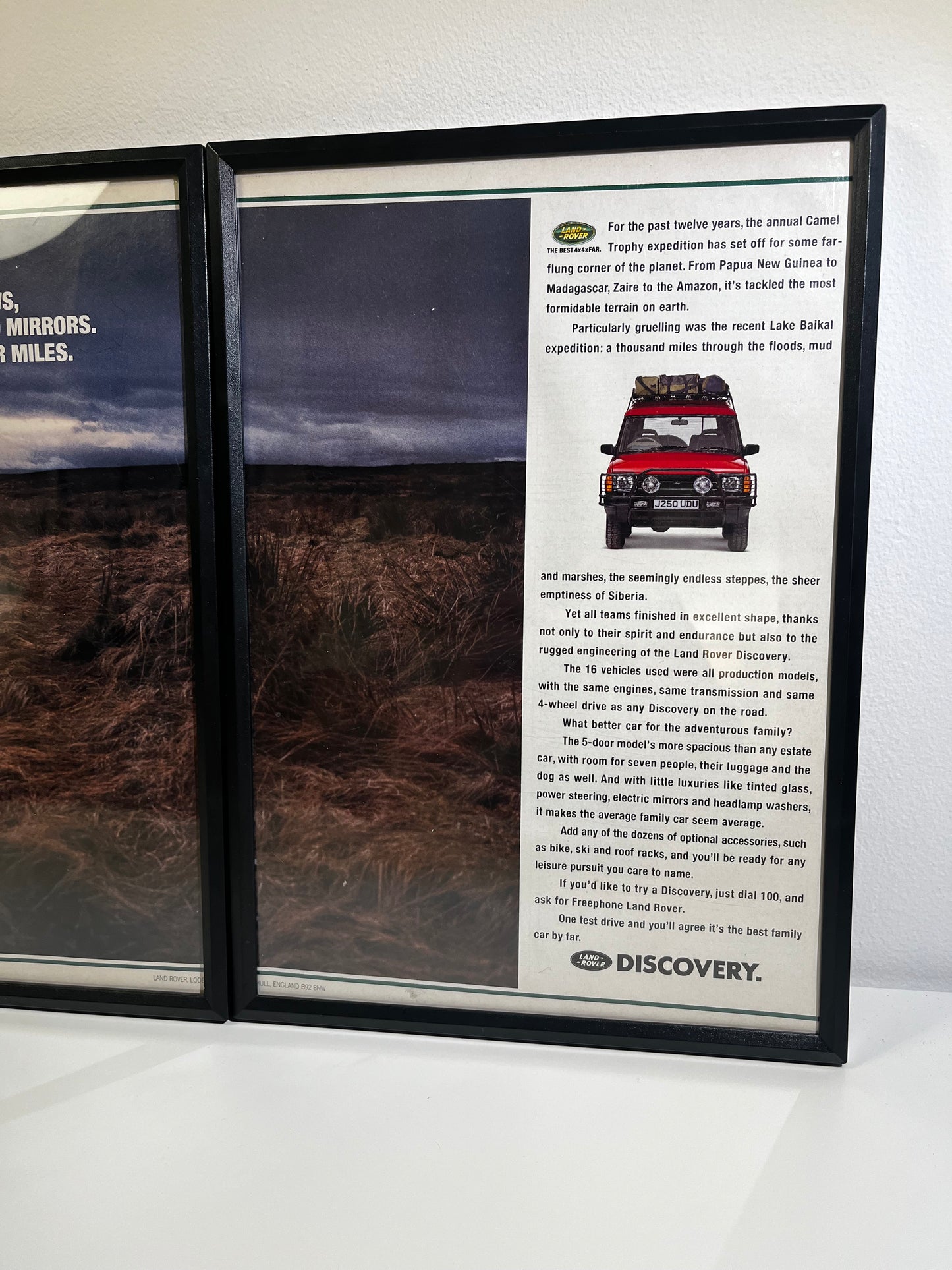Original Vintage Land Rover Discovery Camel Trophy Expedition Advert - 1992