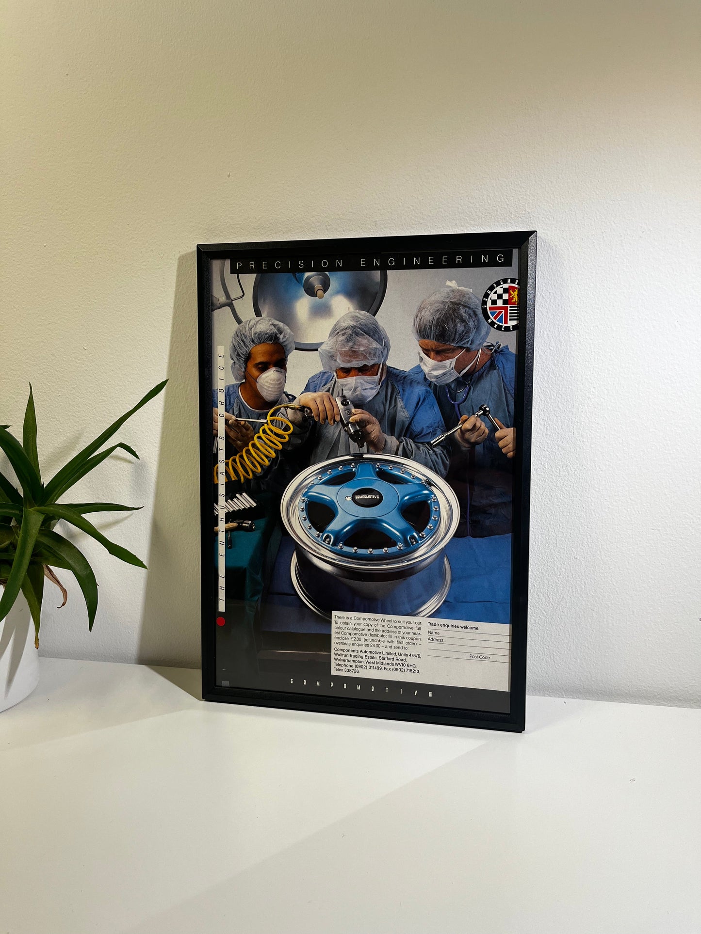 Original Compomotive Alloys/Wheels Advert - 'Precision Engineering' - 1990s