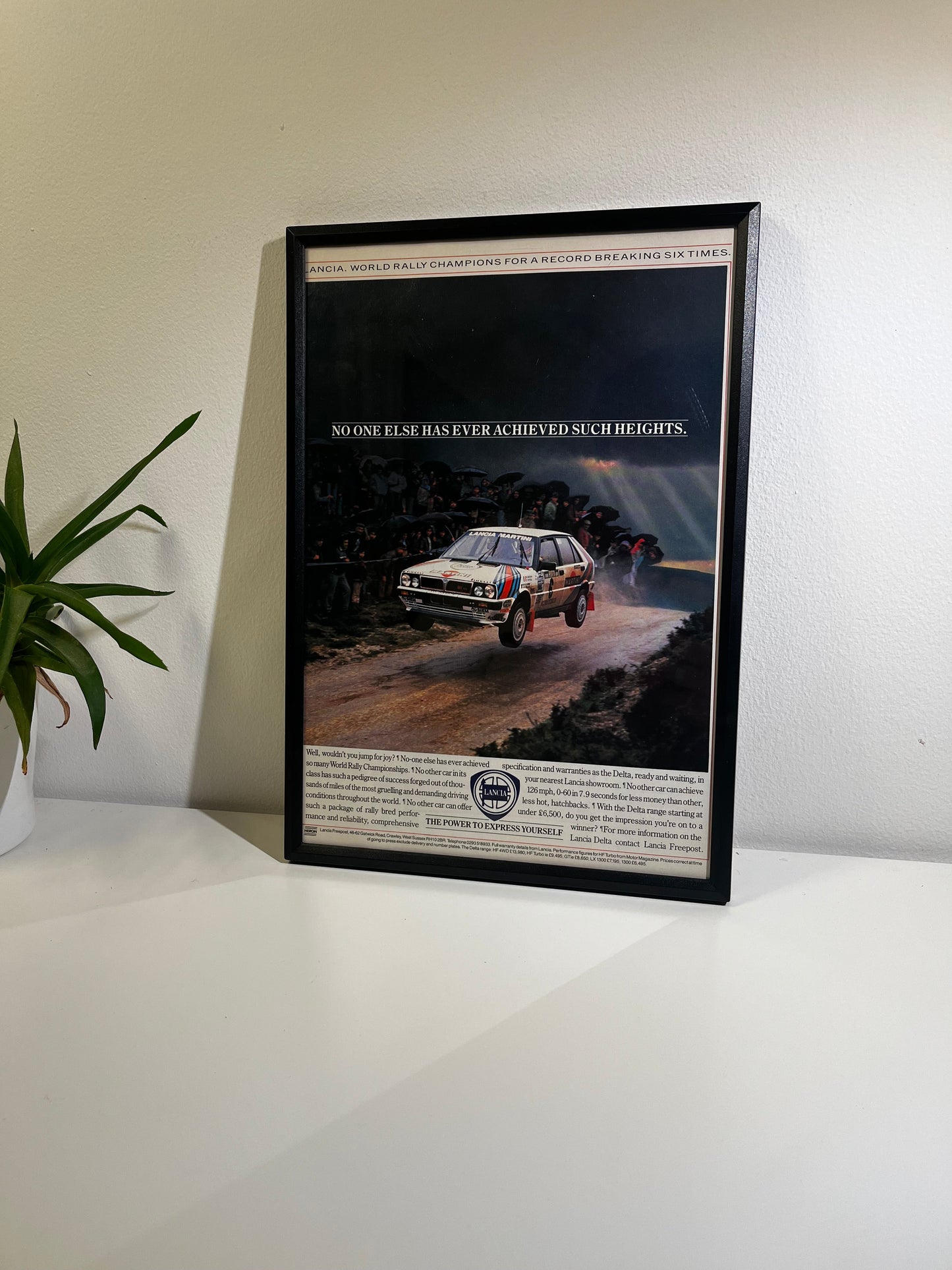 Original Lancia Rally Advert - 1988