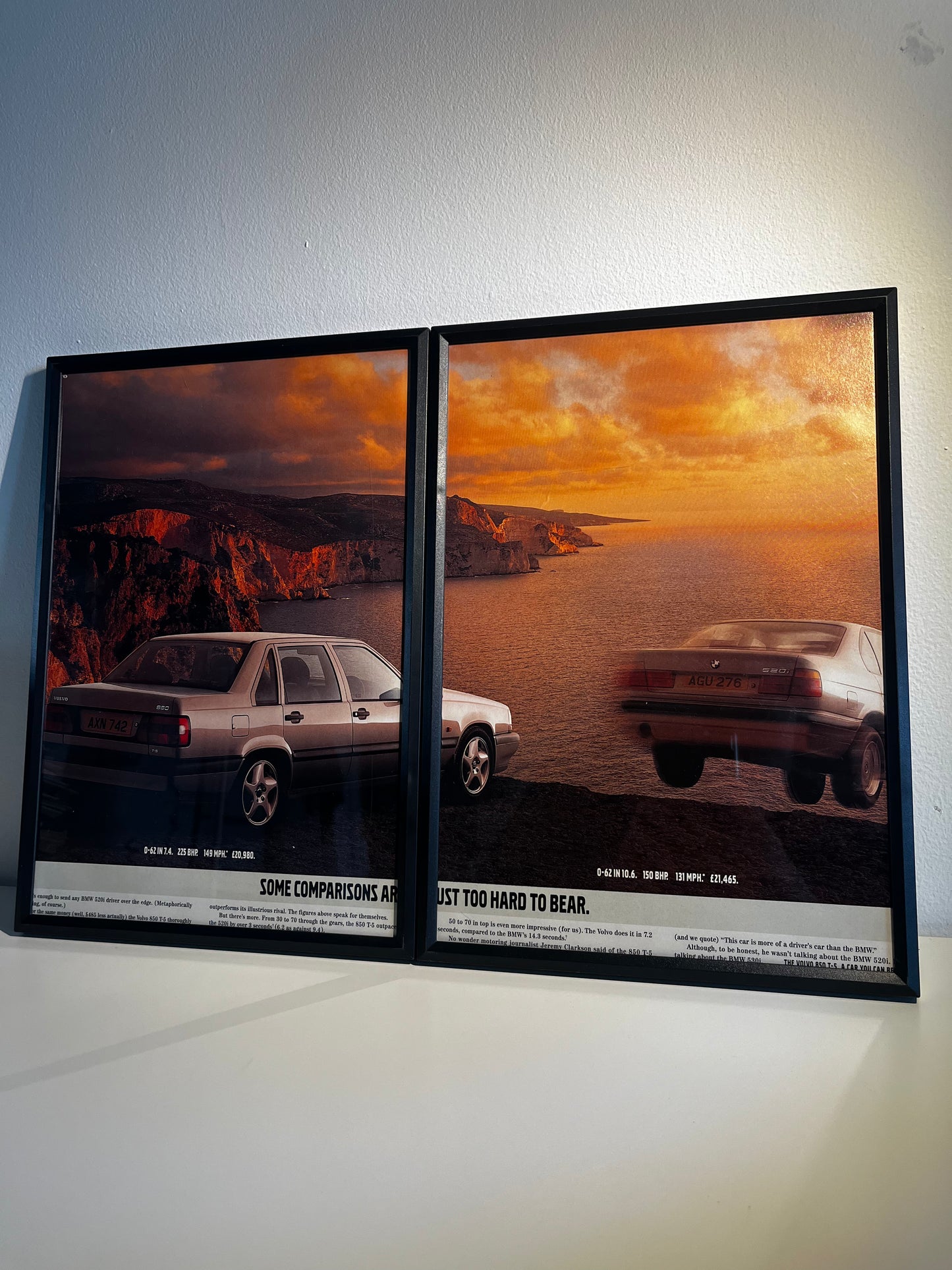 Original Volvo 850 vs BMW 520i Advert - 1995
