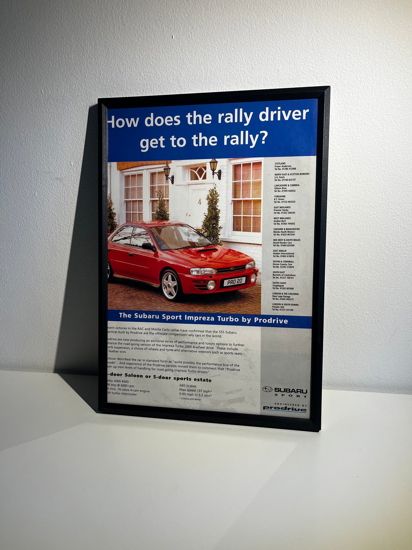 RARE Original Subaru Advert - 1990s