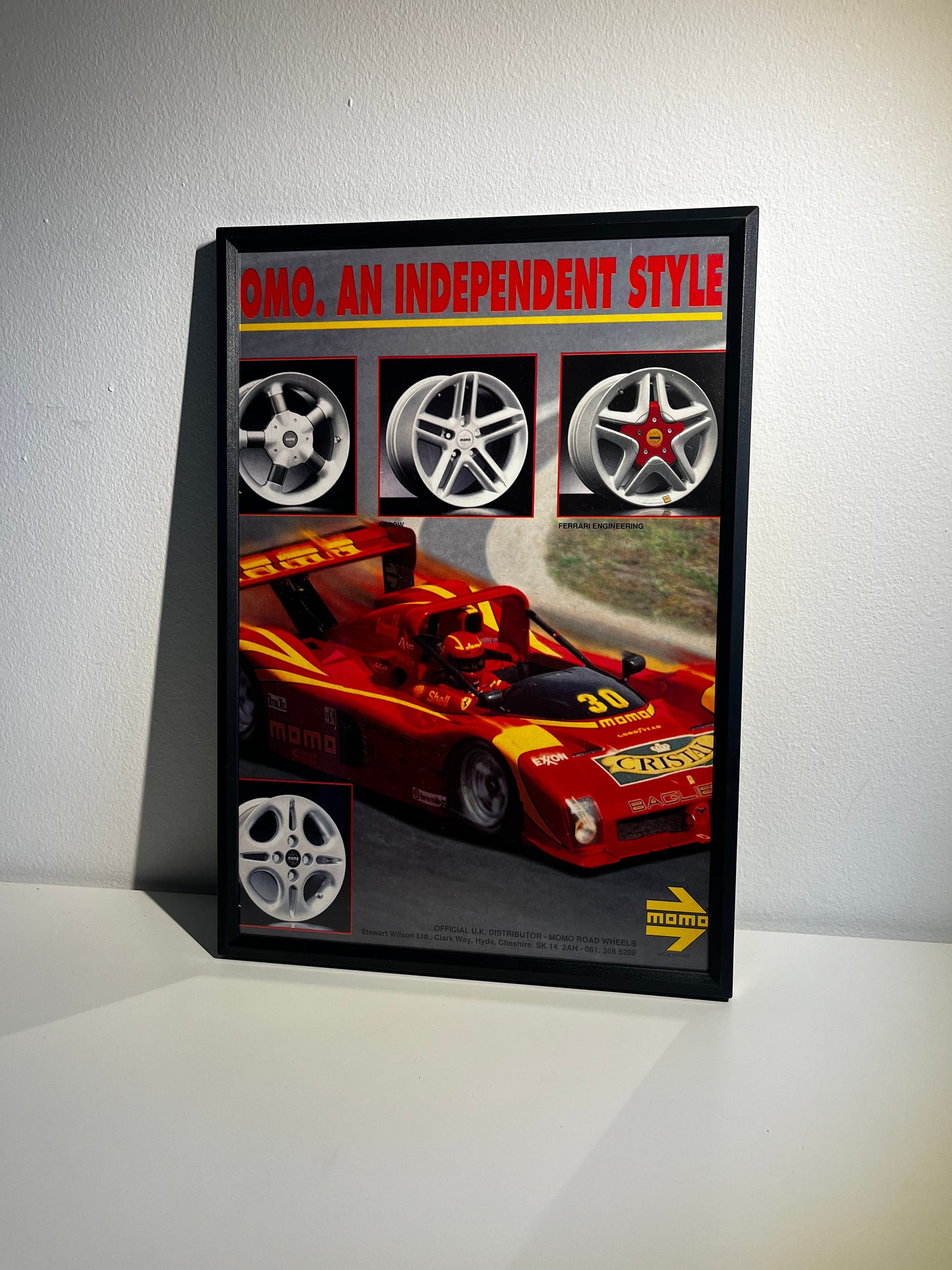 Rare Original Momo Wheels / Ferrari Advert - 1990s