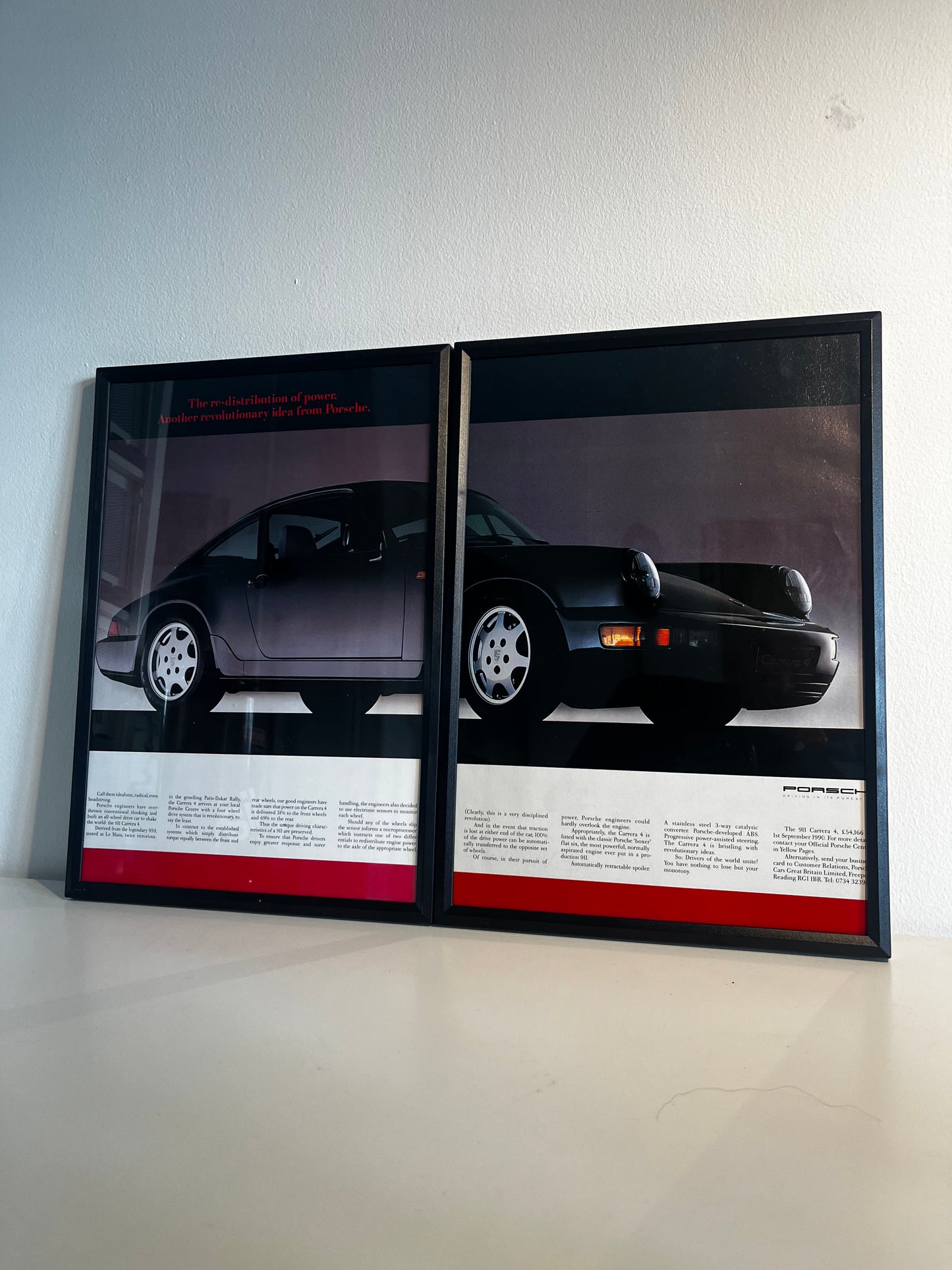 Original Porsche 911 Carrera 4 Advert - 1990s
