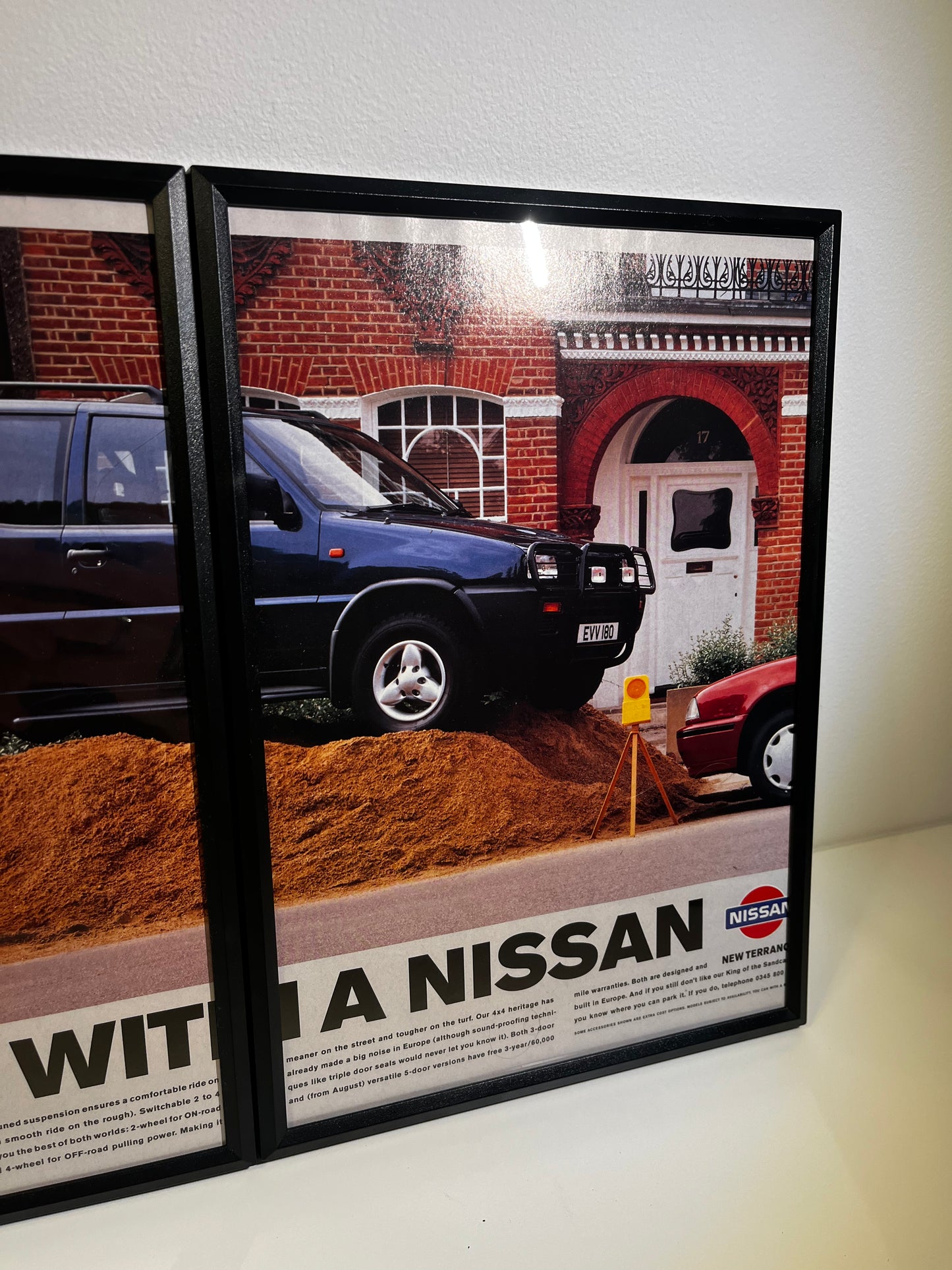 RARE Original Nissan Terrano II Advert Poster - 1990s