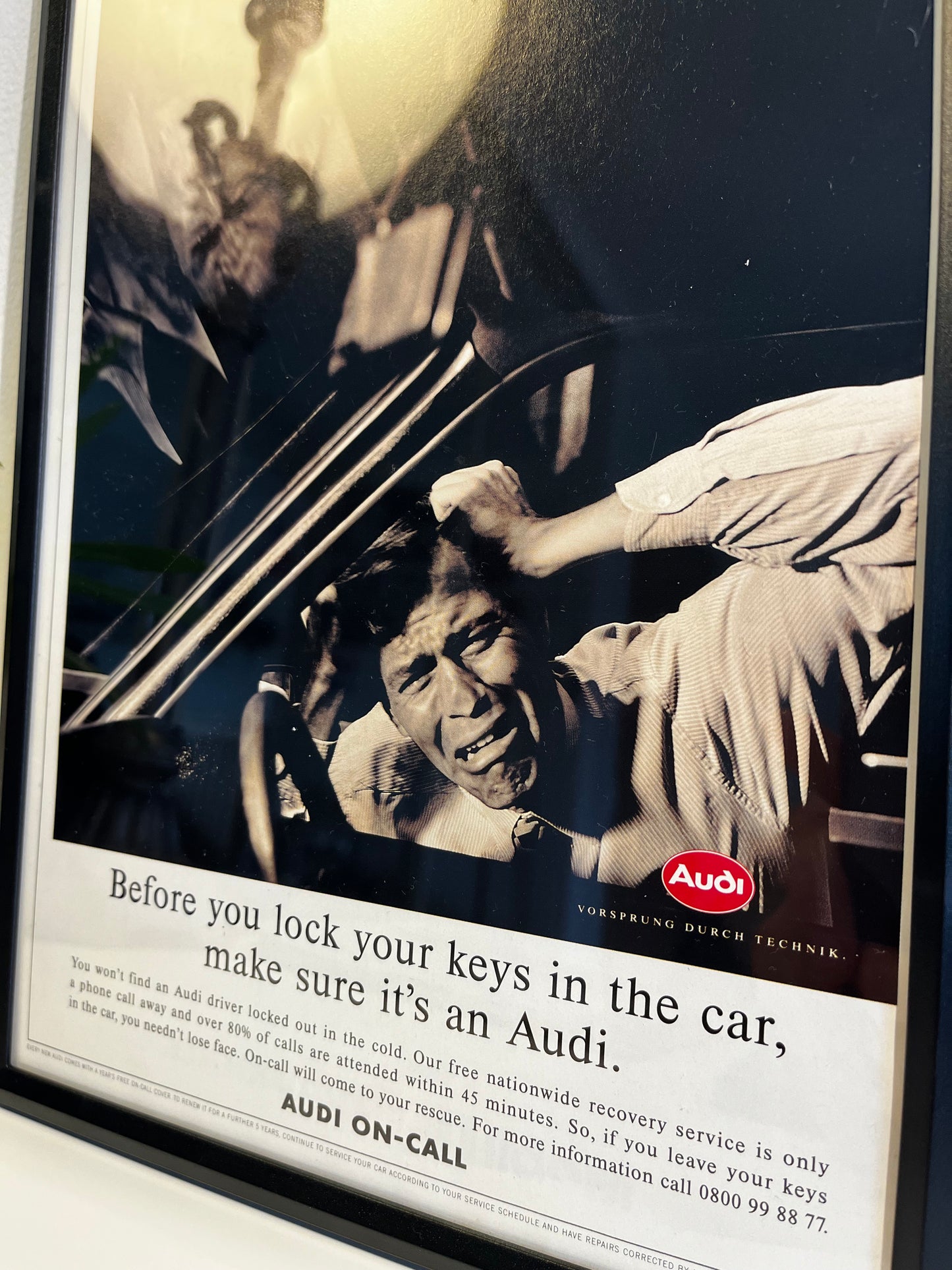 RARE Original Audi Advert Poster - 1990s