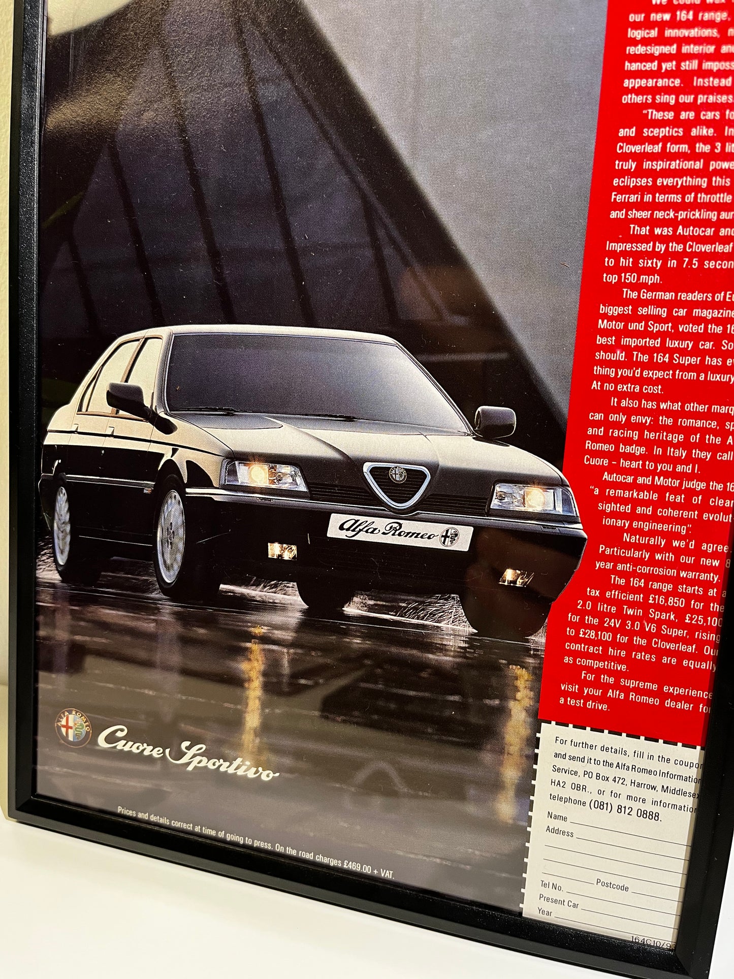 Original Alfa Romeo 164 Advert - 1993