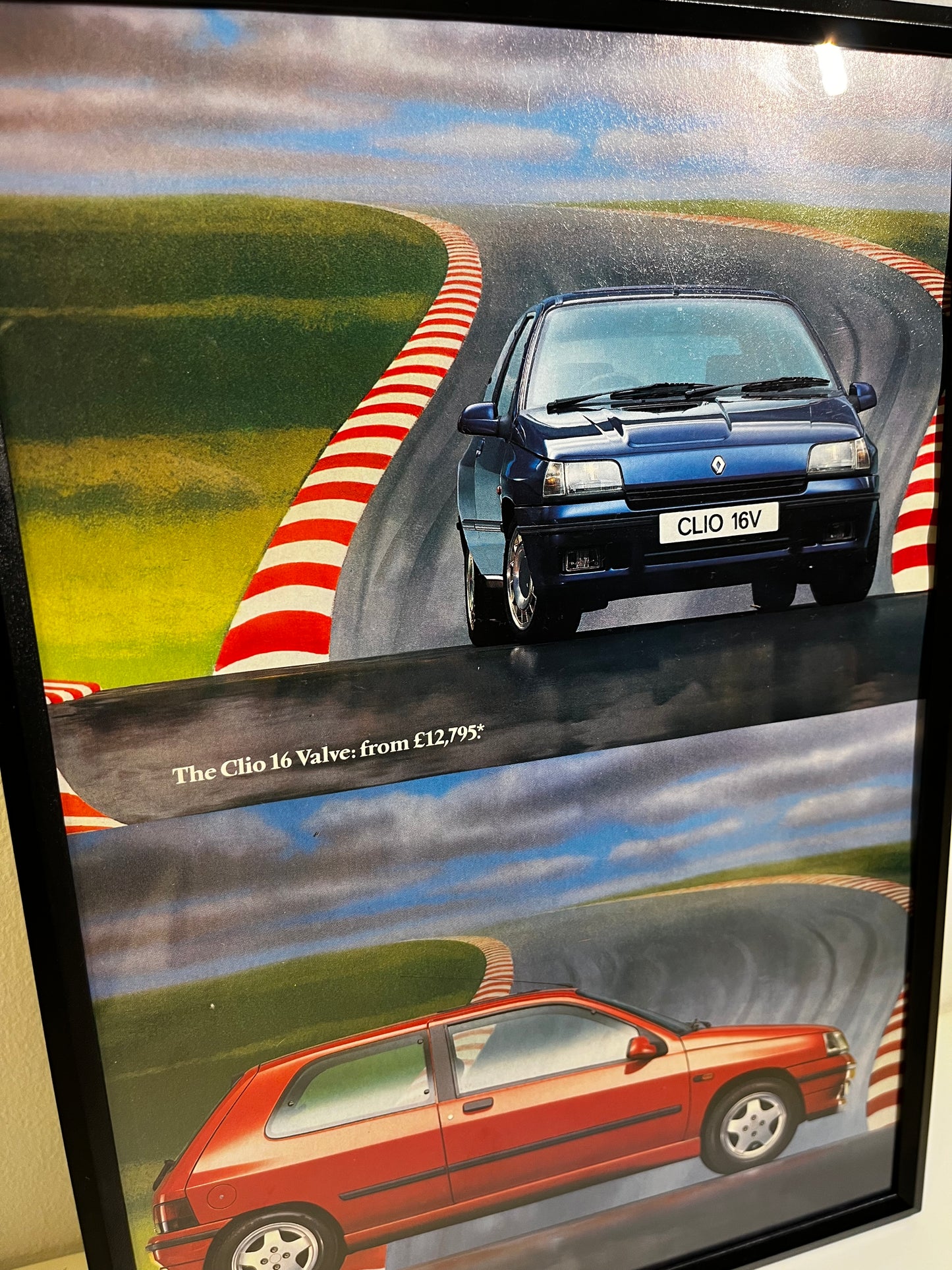 RARE Original Renault Williams Clio Advert Poster - 1990s