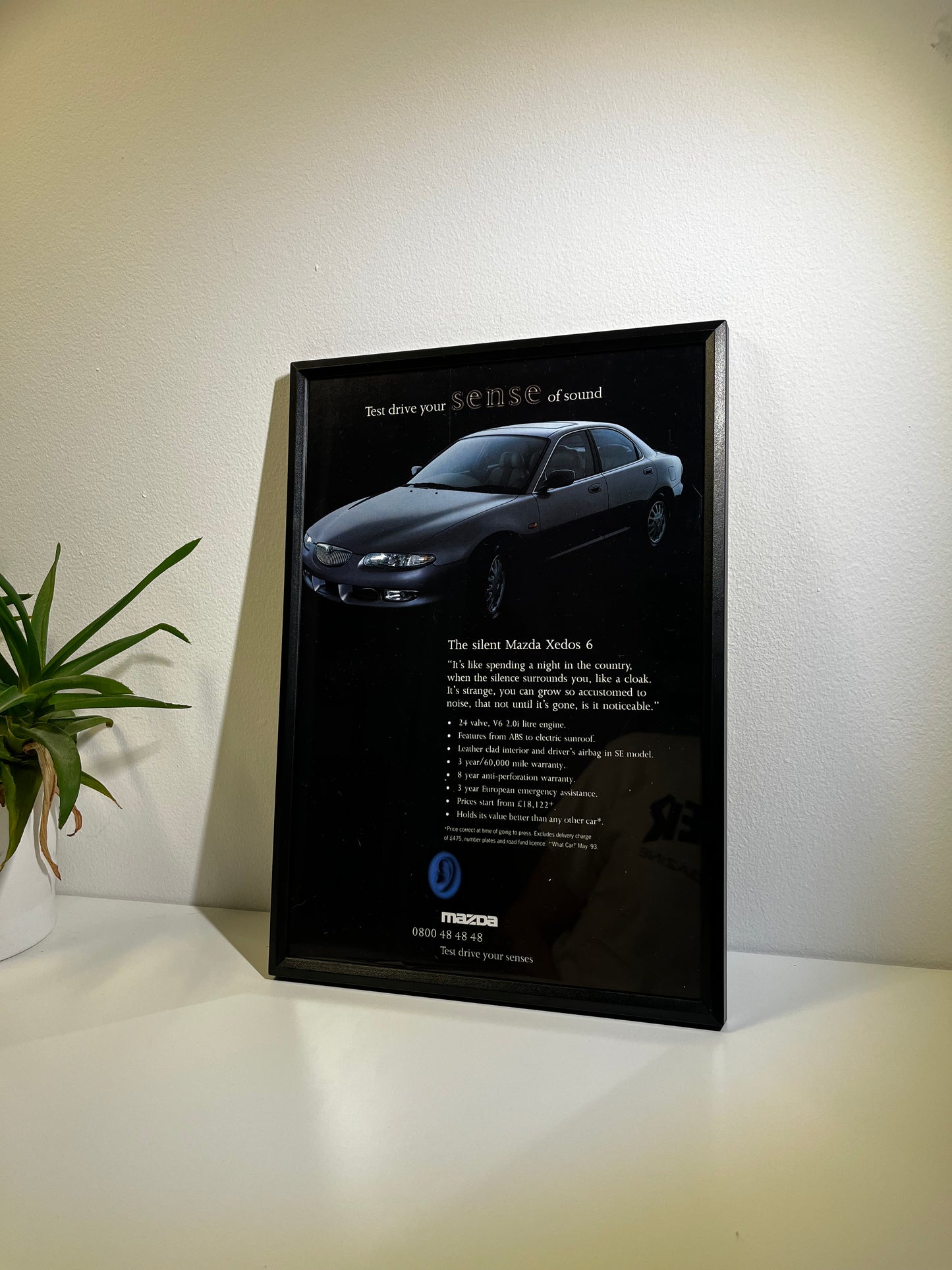 RARE Original Mazda Xedos 6 Advert - 1990s
