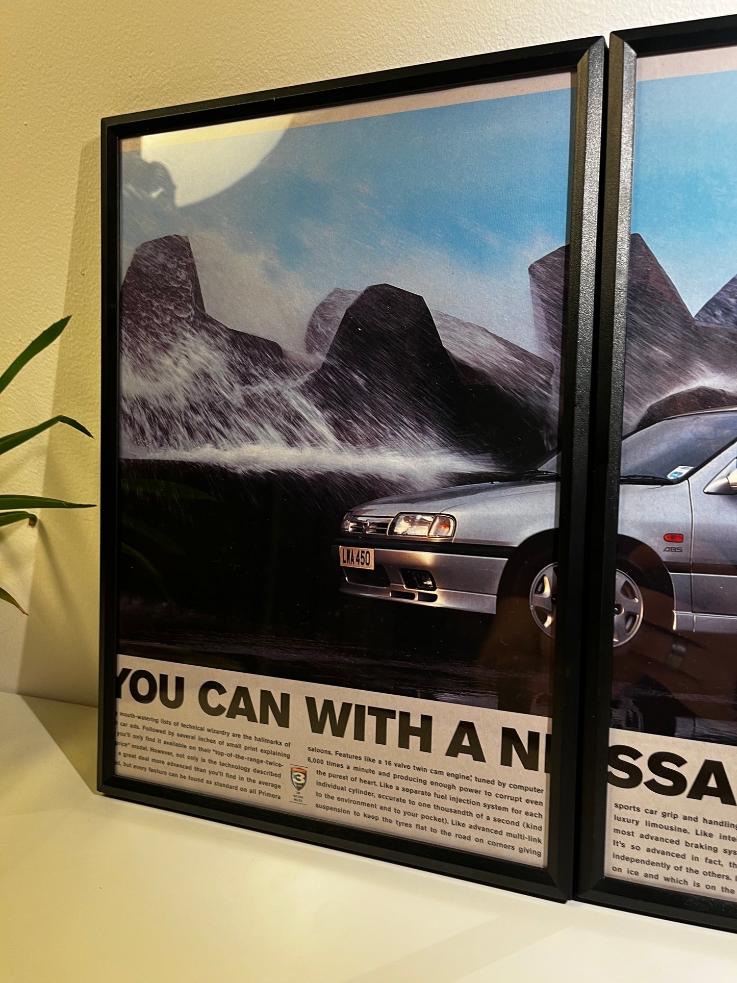 RARE Original Nissan Primera Advert Poster - 1990s