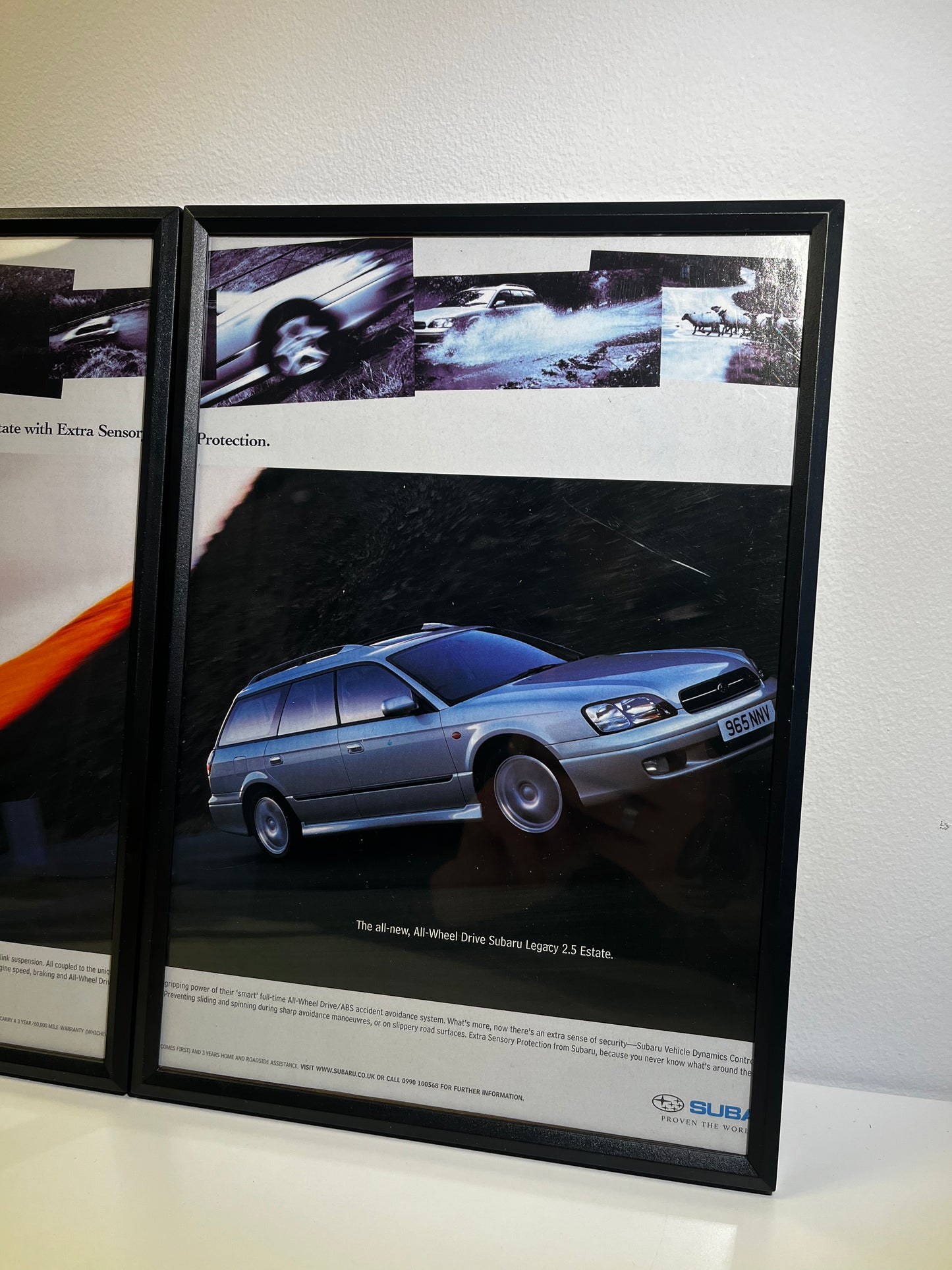 RARE Original Subaru Legacy Advert Poster - 1990s