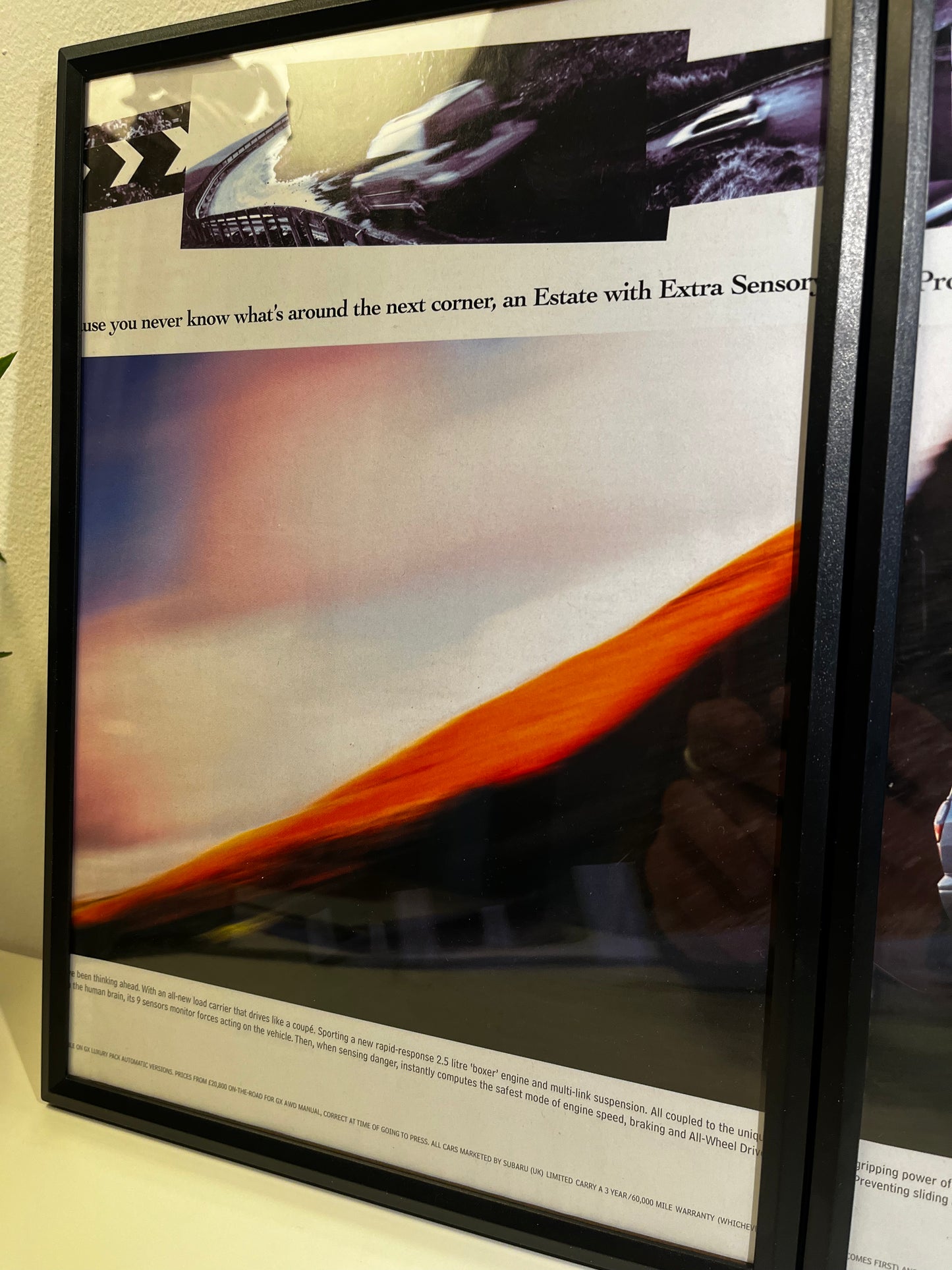 RARE Original Subaru Legacy Advert Poster - 1990s