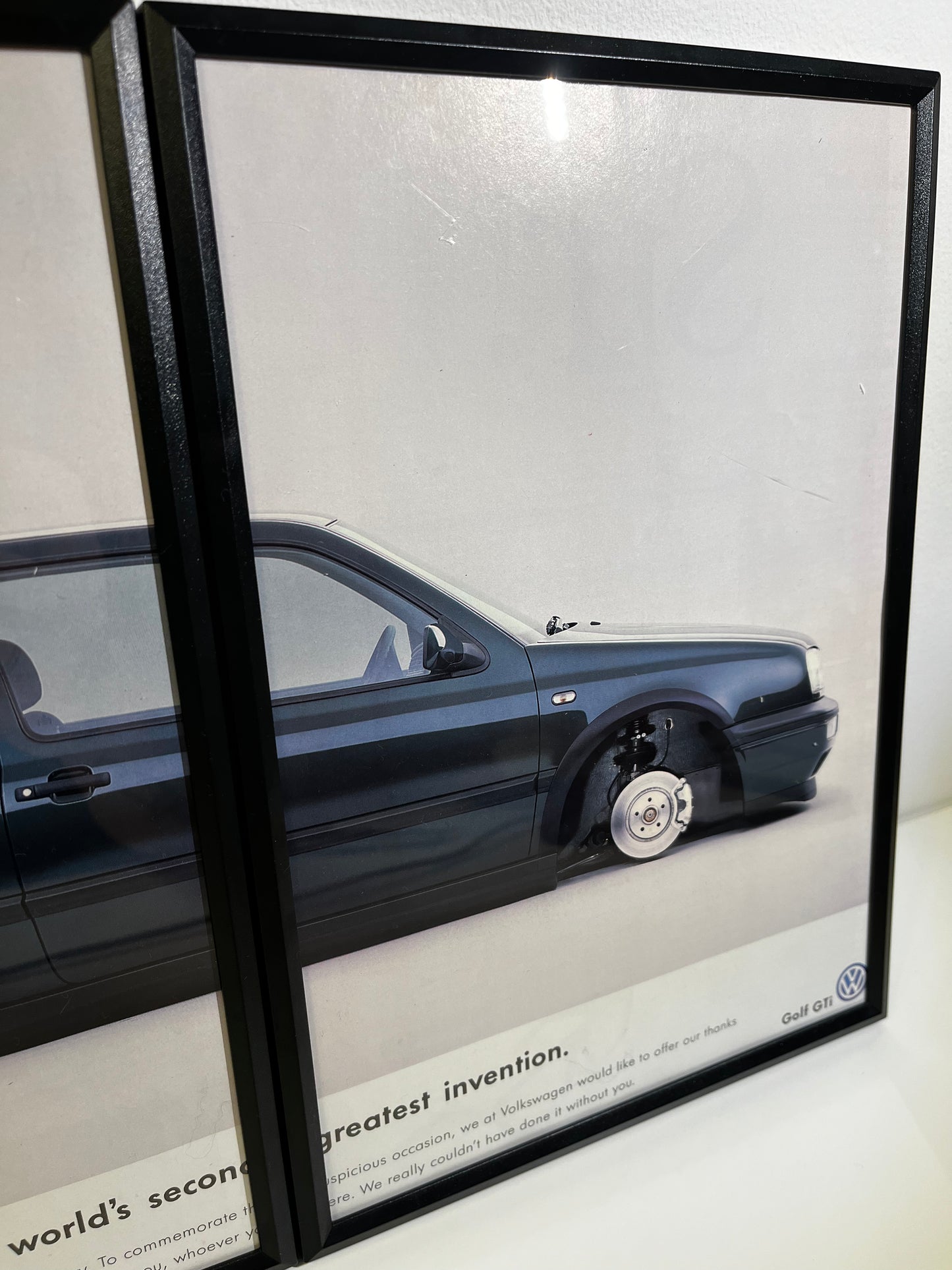 Rare Original 90s Volkswagen Mk3 Golf GTI Advert Poster