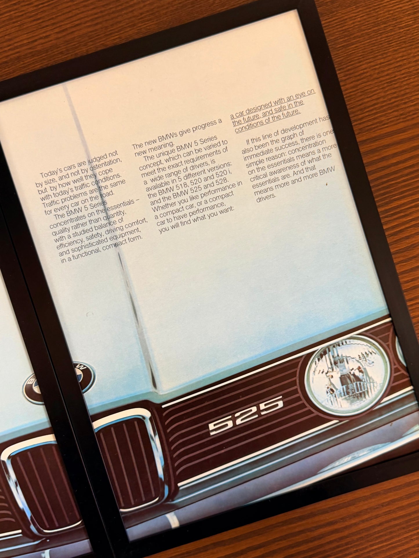 Original BMW E28 520i 5 Series Advert - 1980s