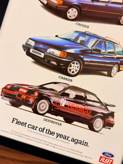 Original Ford Sierra Escort Cosworth Rs Generations Advert - 1980s