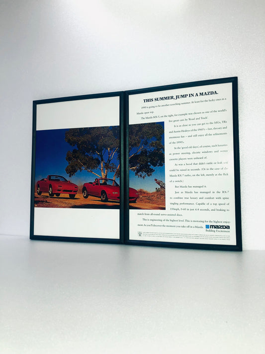 Original Mazda MX-5 and RX-7 Turbo Advert - 1990