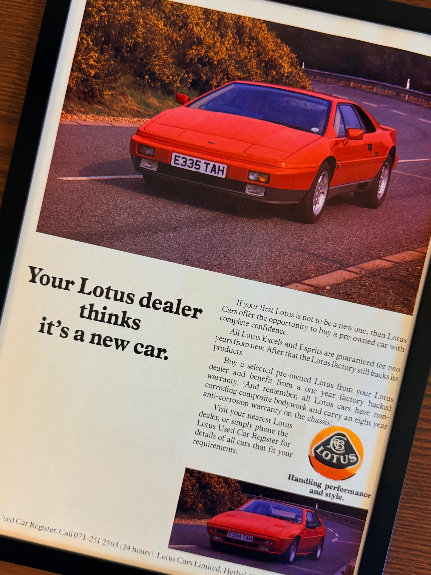 Original Lotus Advert - 1980s