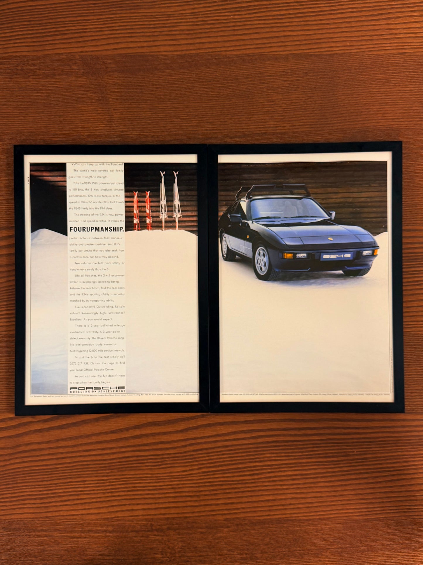 Original Porsche 924s Advert - 1980s