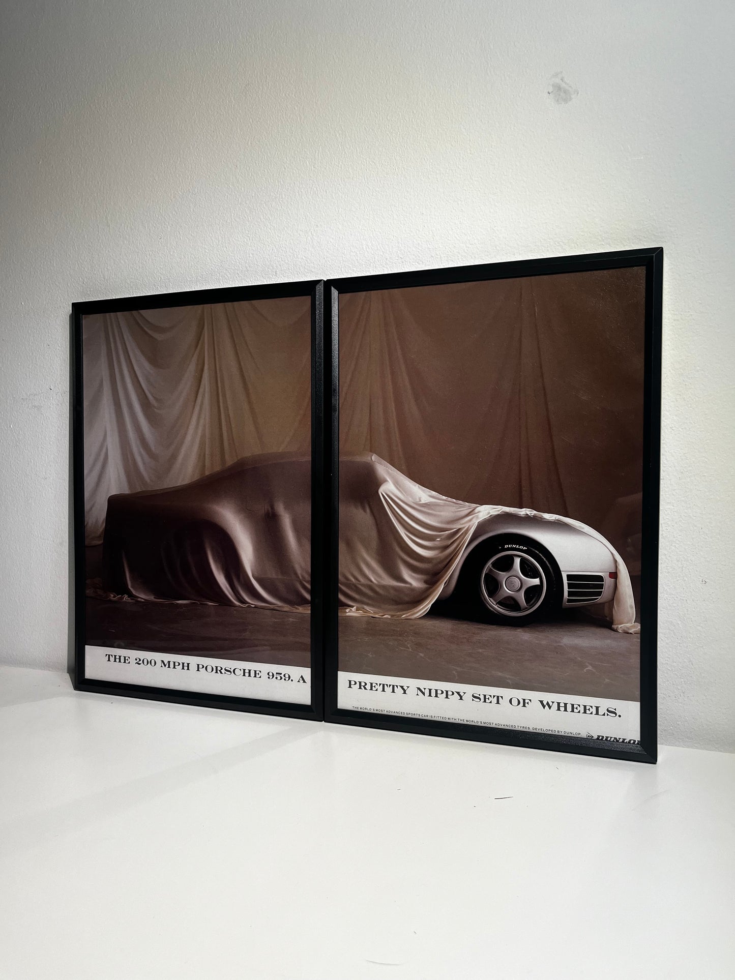 Rare Original Porsche 959 Dunlop Advert - 1988