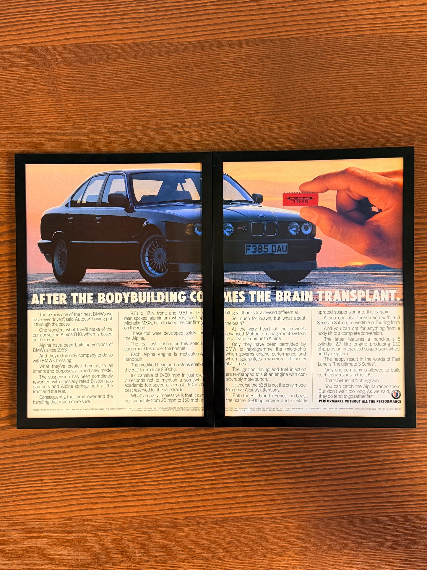 Original BMW B10 Alpina E34 Advert - 1990s