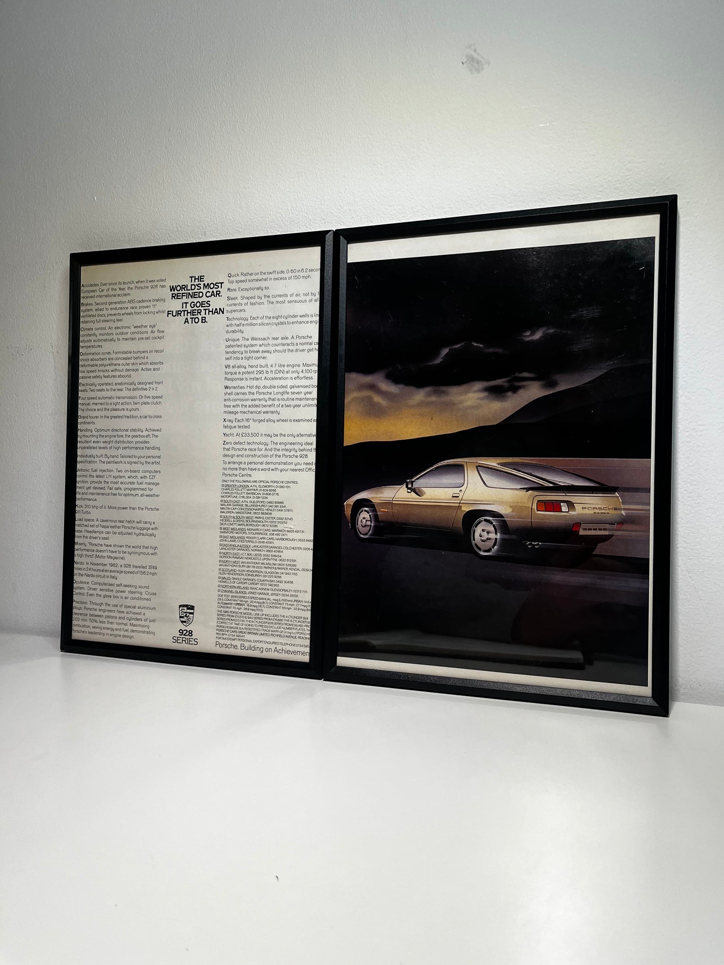 Original Porsche 928 Advert - 1980s