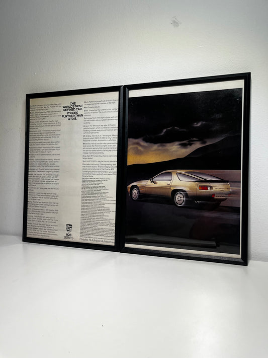 Original Porsche 928 Advert - 1980s