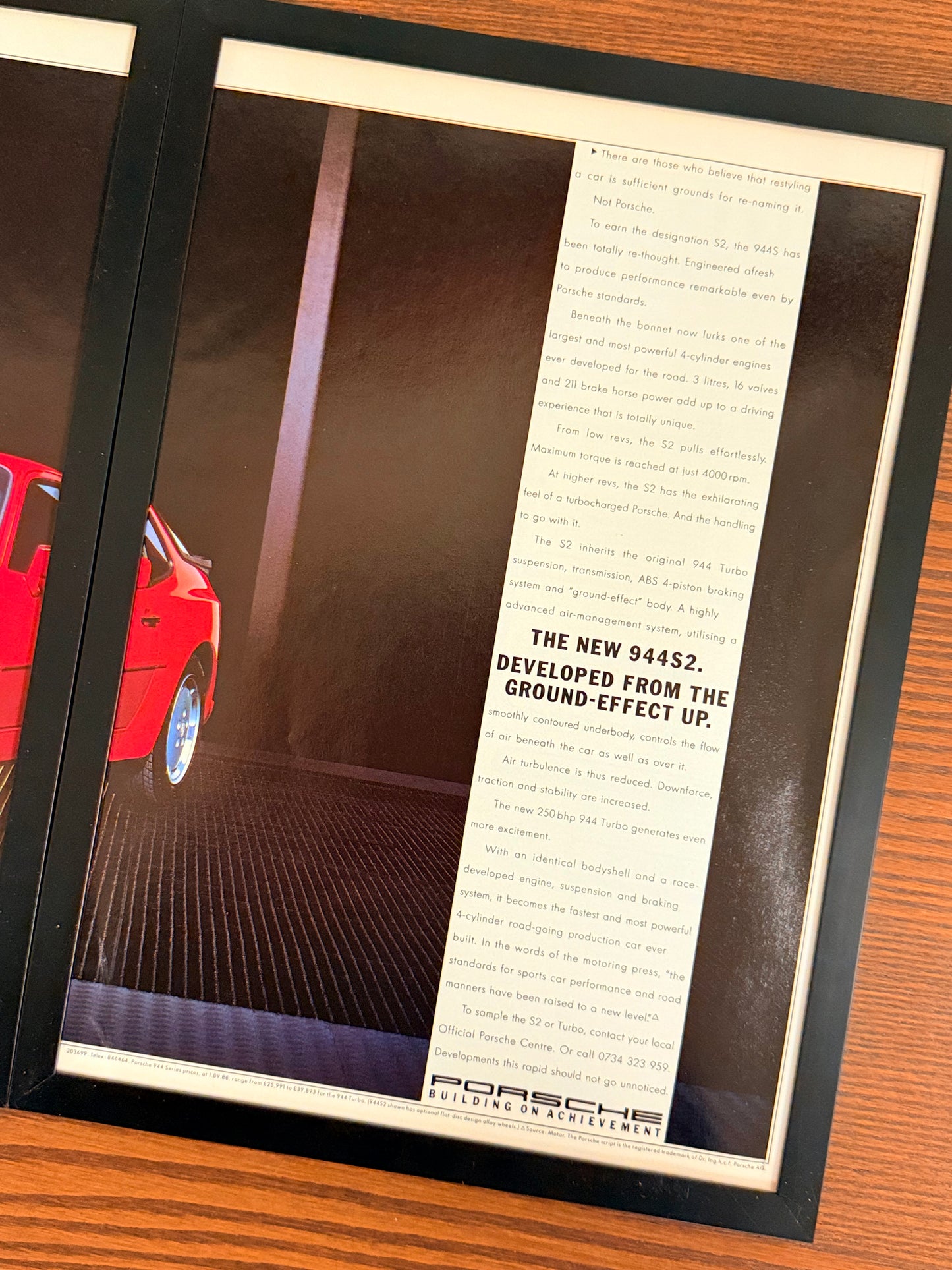 Original Porsche 944 Advert - 1980s