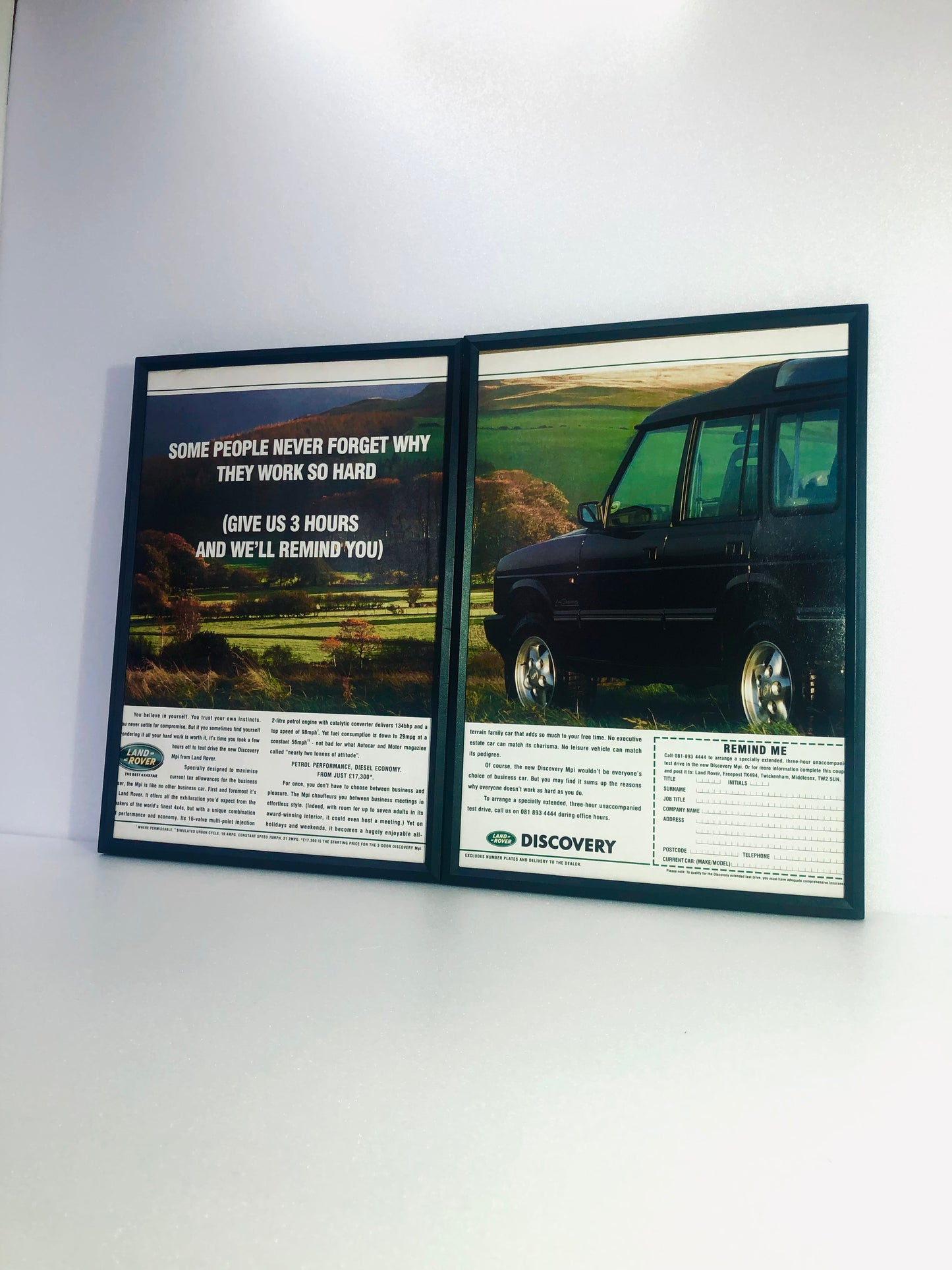 RARE Original Vintage Land Rover Discovery MPi Advert – 1990s