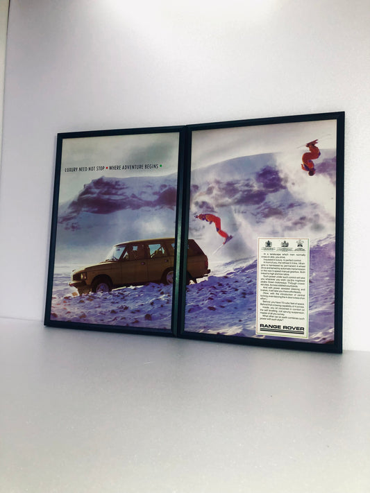 RARE Original Range Rover Discovery Skiing Advert -  1984