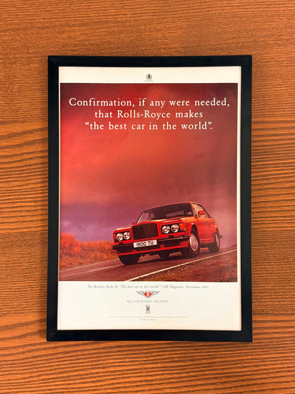 Original Bentley Advert - 1980s