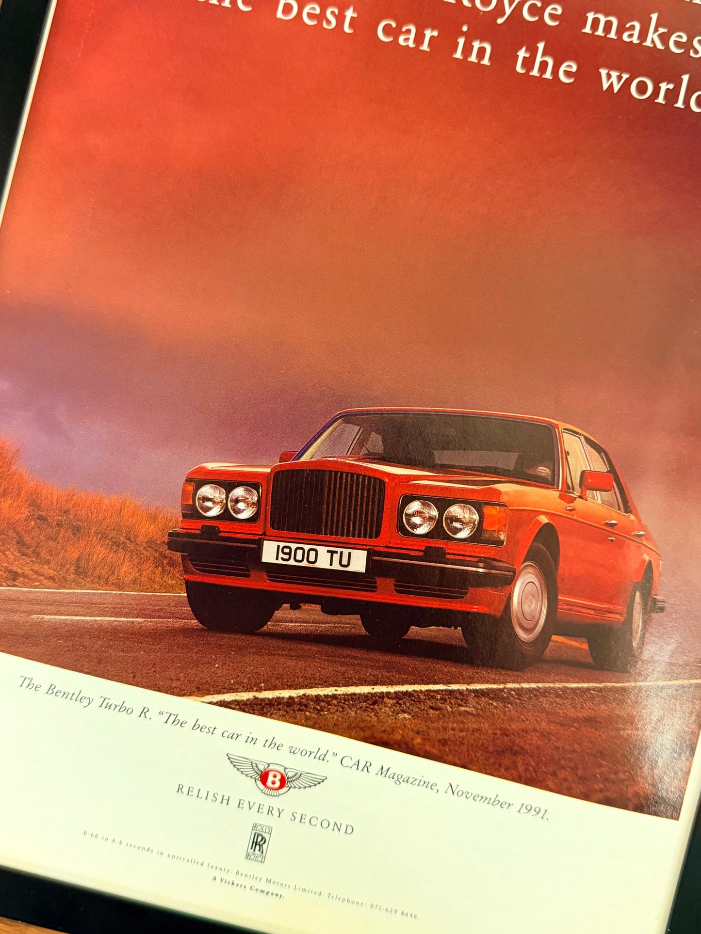Original Bentley Advert - 1980s