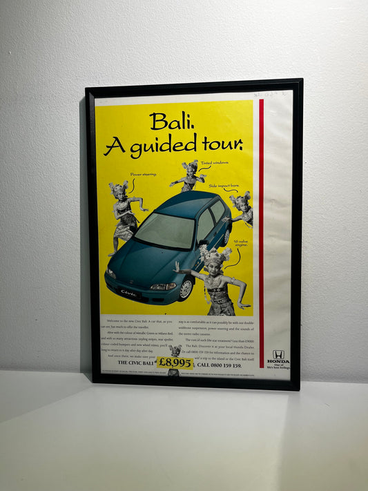 RARE Original Honda Civic Advert - 1990s