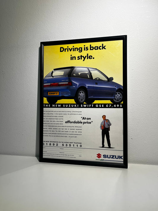RARE Original Suzuki Swift GSE Advert - 1990s