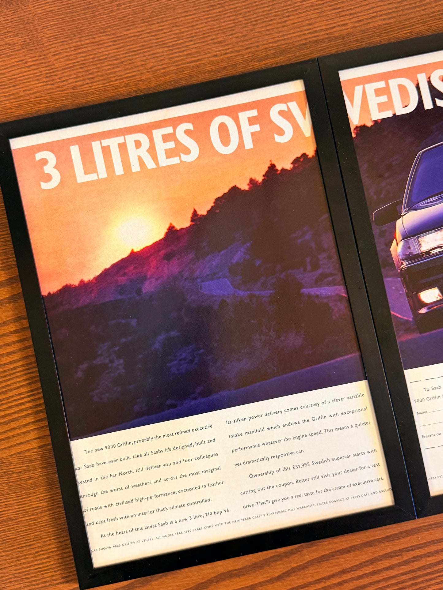 Original Saab 9000 “Swedish cream” Advert - 1990’s