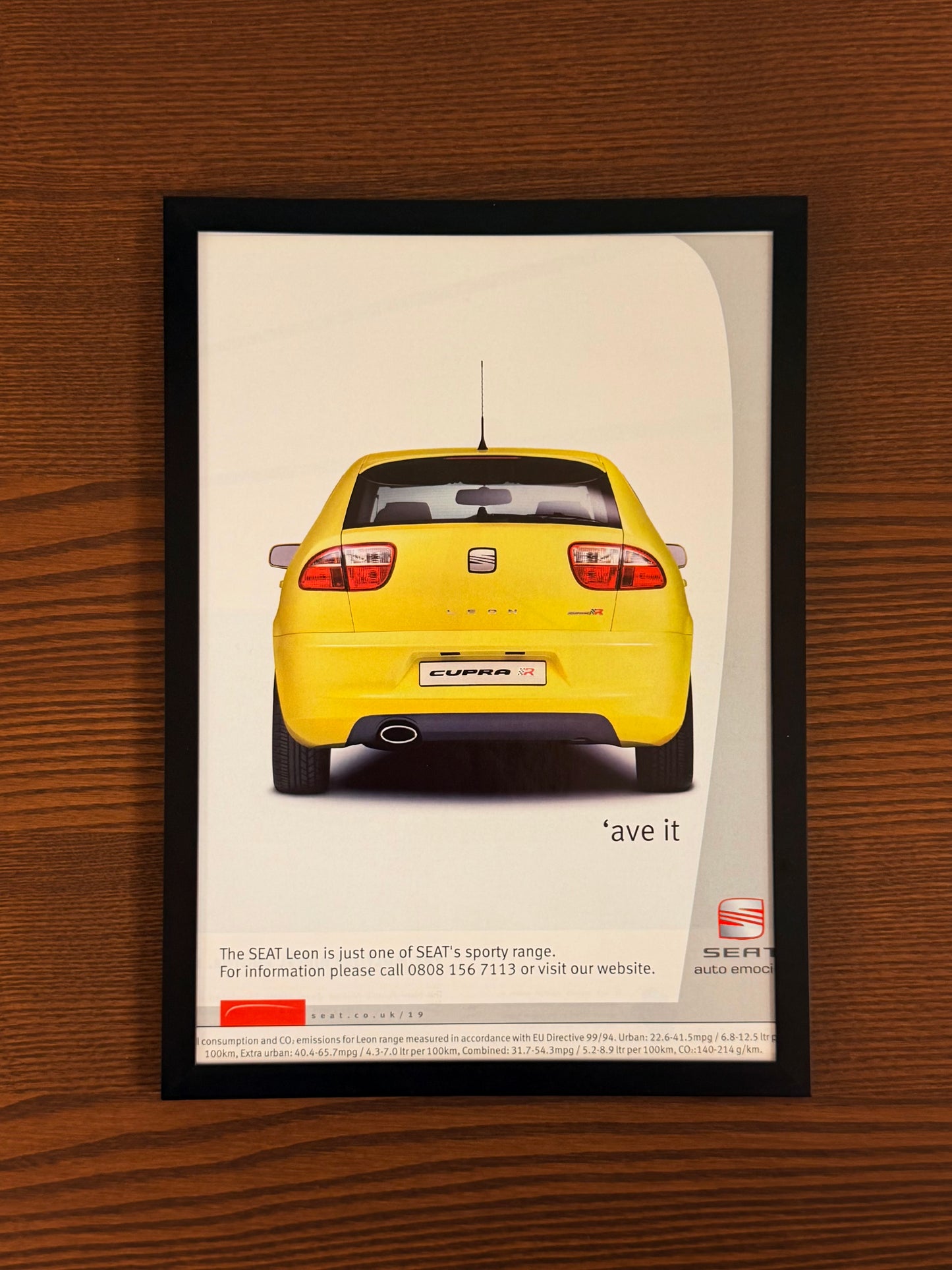 Original Seat Leon Curpa R Advert - 2000s