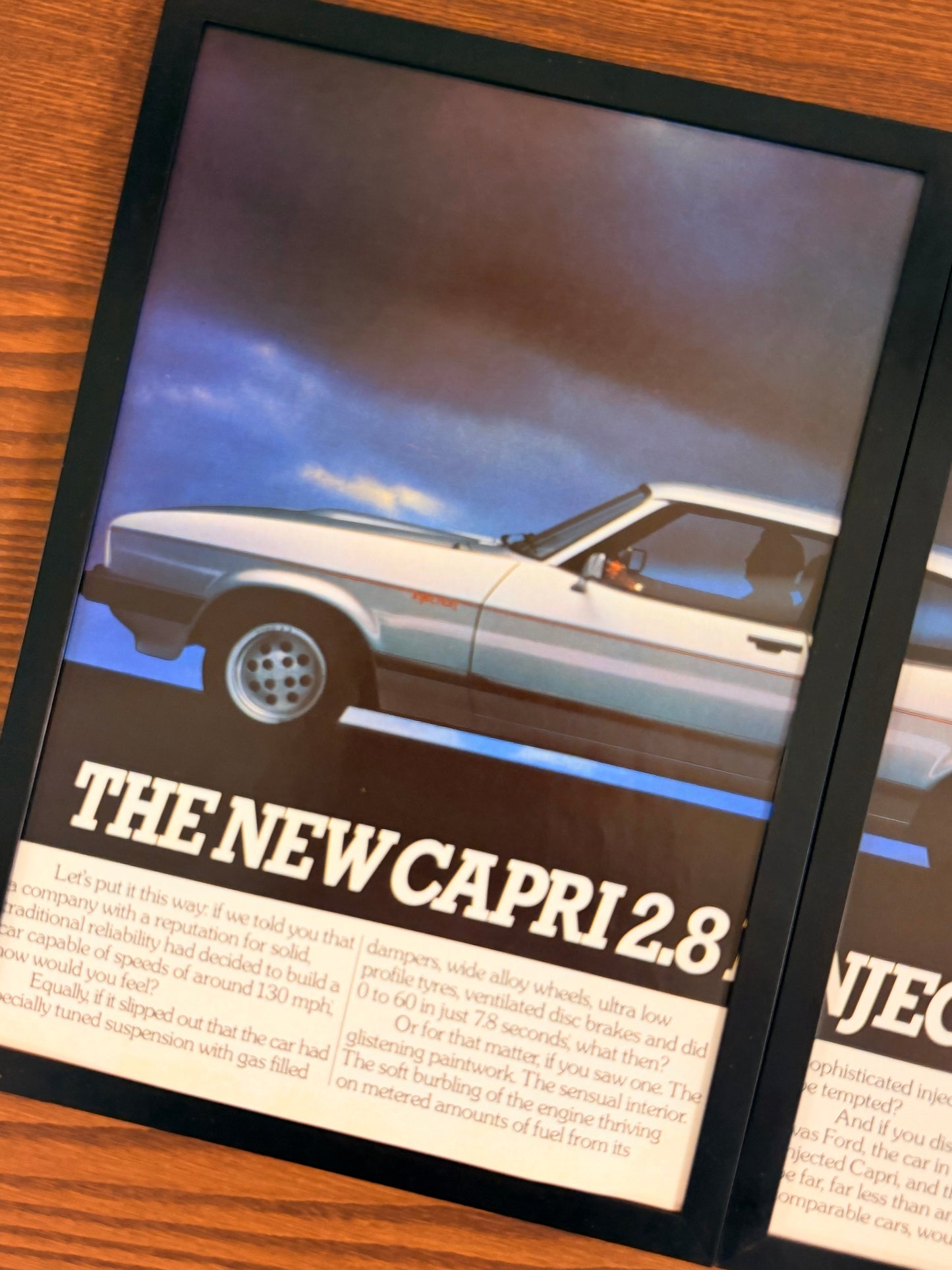 Original Ford Capri 2.8 Injection Advert - 1980s