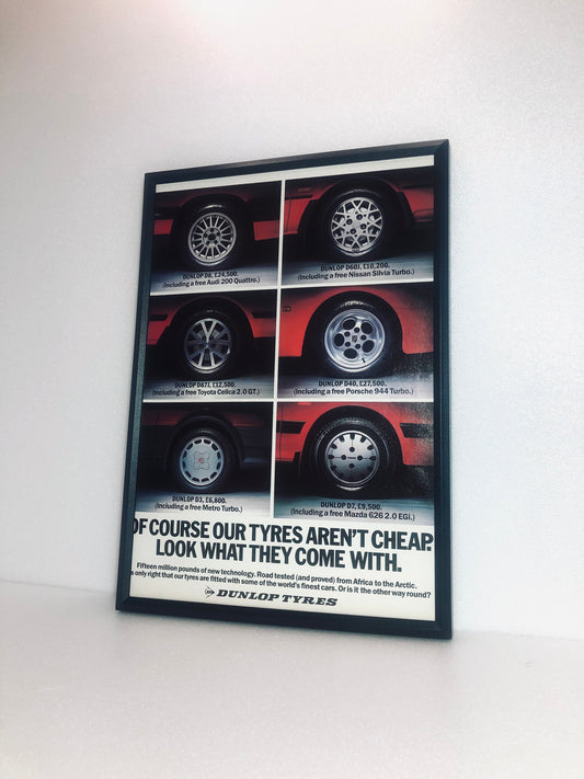 Rare Original Dunlop Advert - 1980s