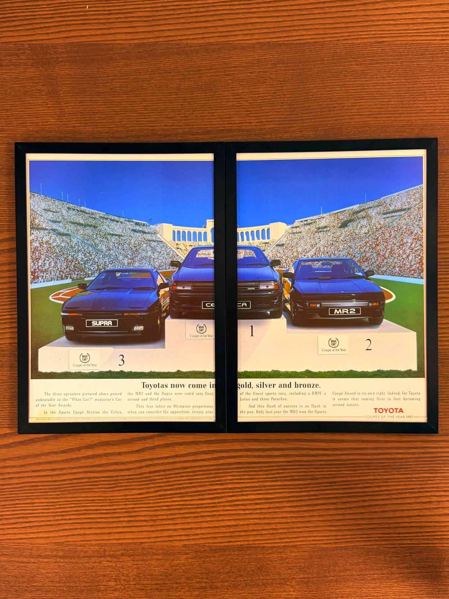 Original Toyota Supra, MR2, Celica Advert - 1980s