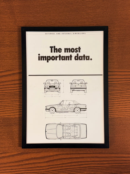 Original BMW E30 Advert - 1980s