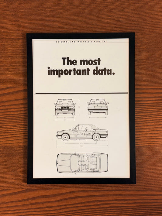 Original BMW E30 Advert - 1980s