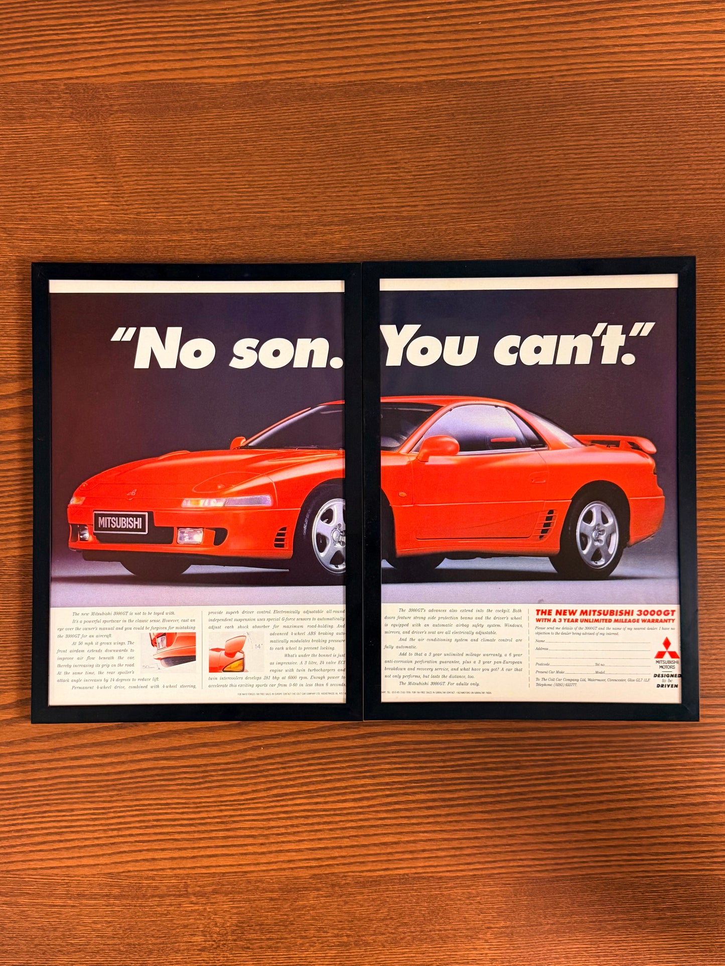 Original Mitsubishi 3000GT Advert - 1990s