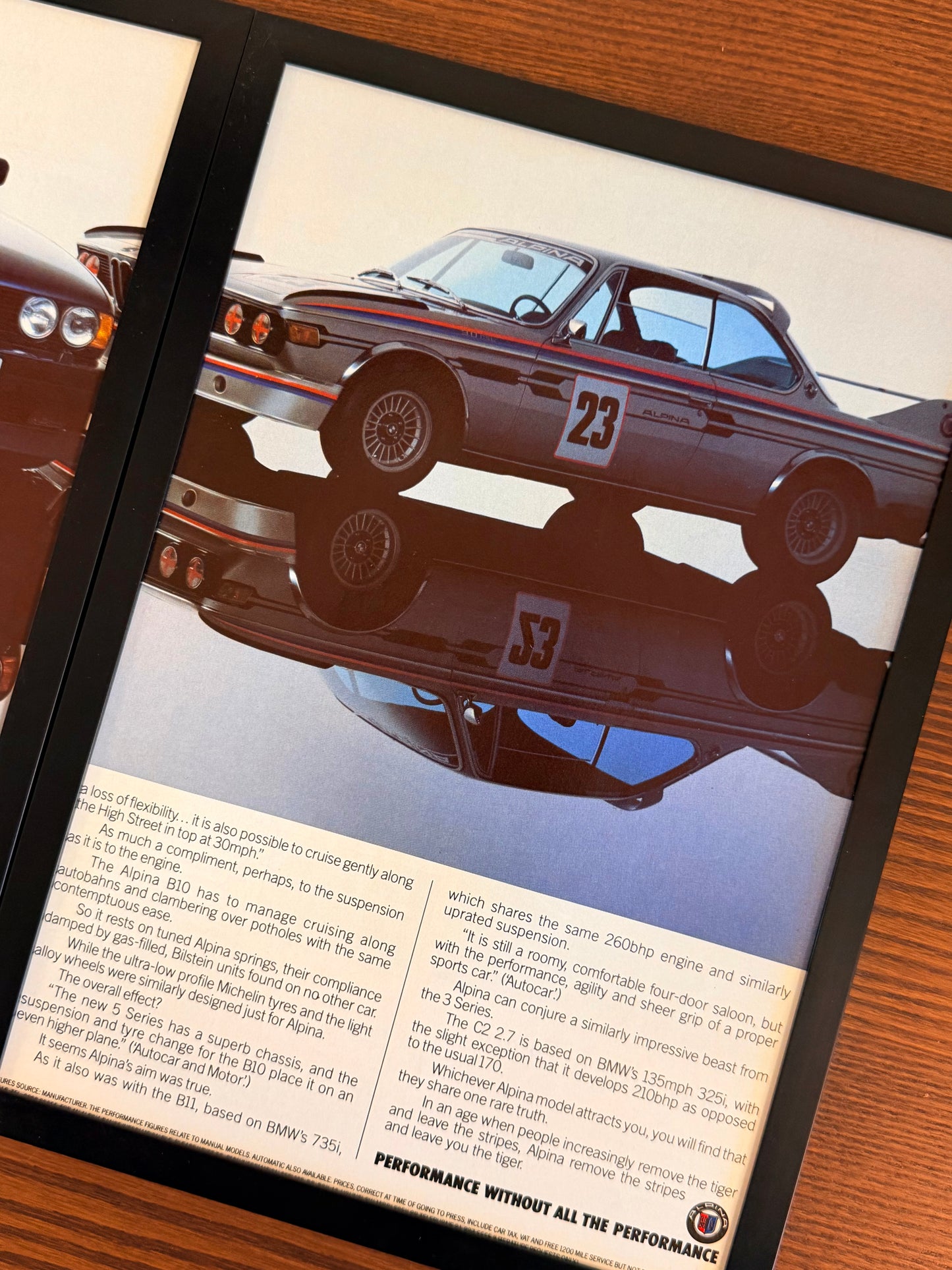 Original BMW E34 B10 Alpina x ‘Batmobile” Advert - 1990s