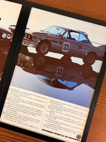 Original BMW E34 B10 Alpina x ‘Batmobile” Advert - 1990s