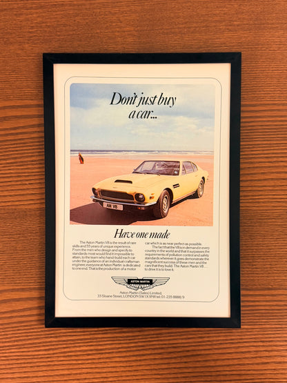 Original Aston Martin Advert - 1980s