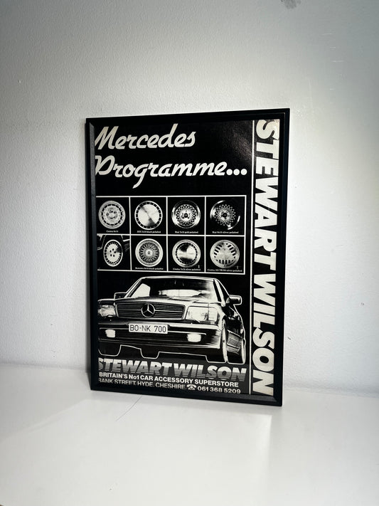 Original Mercedes Wheels Advert - 'Mercedes Programme…' - 1980s