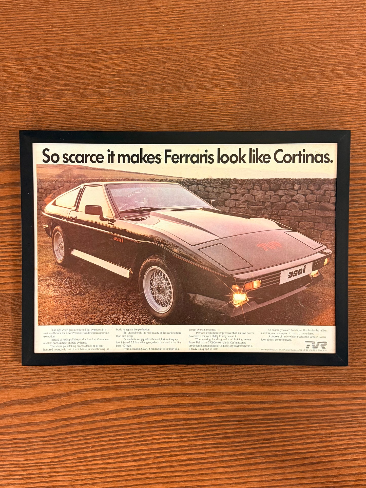 Original Triumph TVR Advert - 1980s